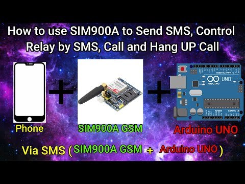 How to use SIM900A to send SMS, Control Relay by SMS, Make Call and Hang Up Call, 100% Working