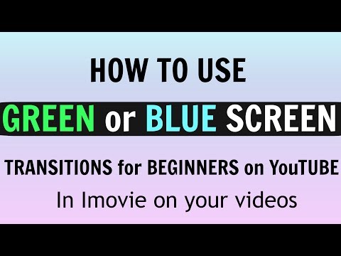 How to use blue/green screen transition in Mac books, pro's &amp;amp; iMacs ! (iMovie Software)