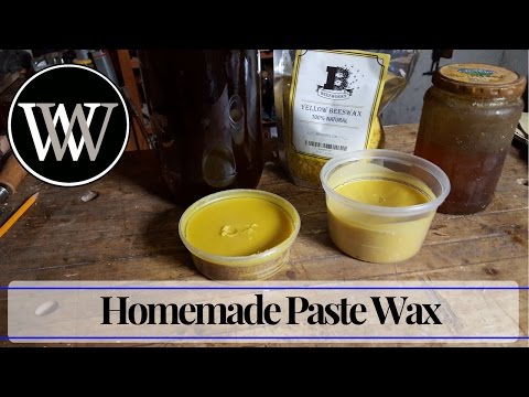 How-to Make Paste Wax For a Hand Tool woodworking finish - Beeswax and Linseed Oil