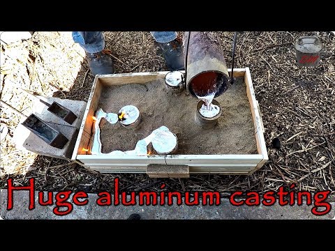 Huge aluminum casting - 4 risers. Hanger