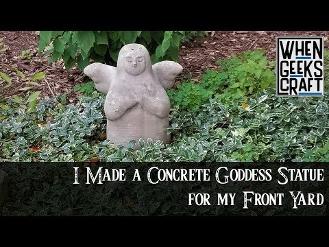 I Made a Concrete Goddess Statue for my Front Yard