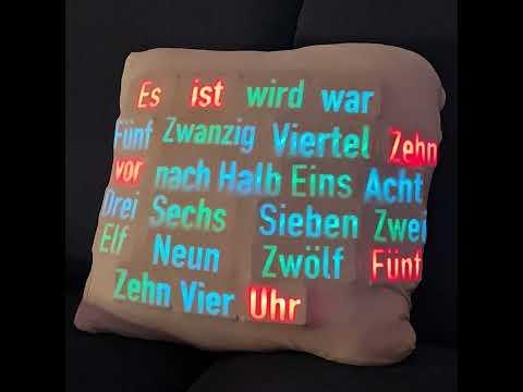 I build a wordclock in a pillow