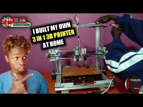 I built a diy 3d printer at home #3dprintingmachine #printer