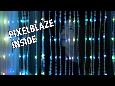 I made my own LED beaded curtain