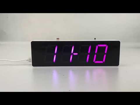 ICStation Colorful LED Electronic Clock Kit