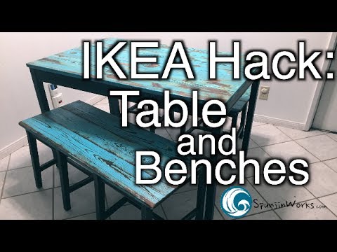 IKEA HACK: Table and Benches // How-To (Ep. 66)