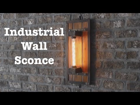 Industrial wall sconces for Escape Brewing