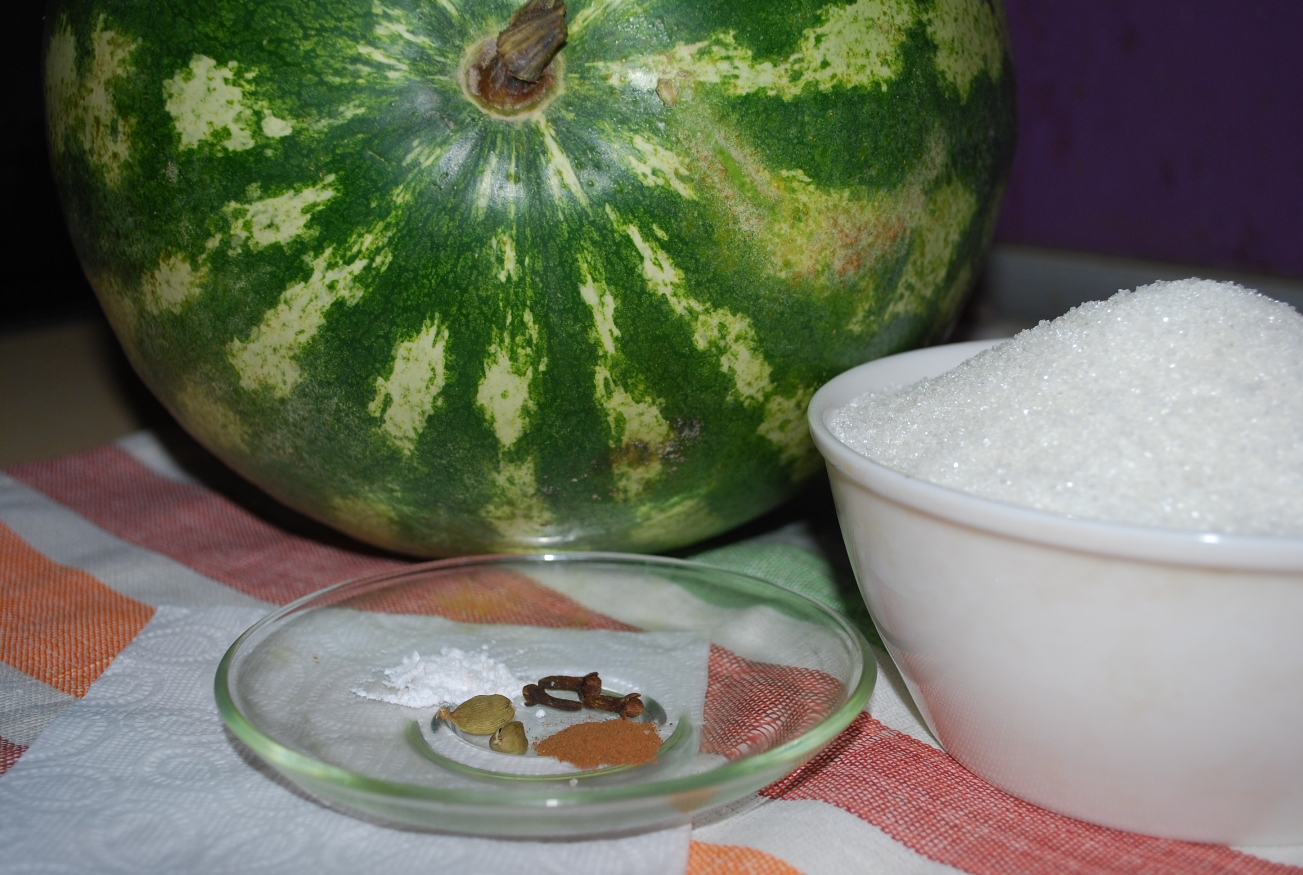 Ingredients for Melon Muraba - Copy.JPG