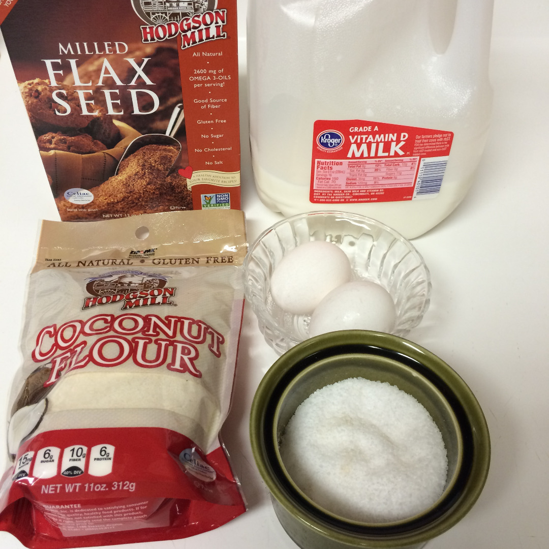 Ingredients to prepare Coconut Flour Pizza base.JPG