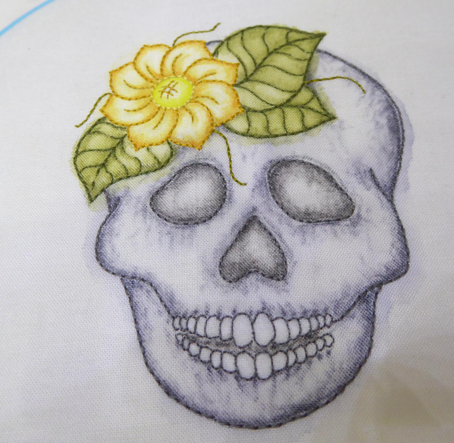 Inktense skull stitchery 15.JPG