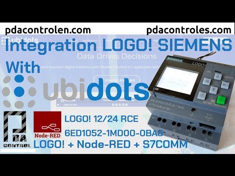 Integration Industrial LOGO! Siemens with Ubidots Platform IoT : PDAControl