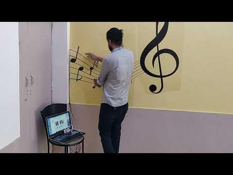 Interactive Musical Wall using Makey Makey