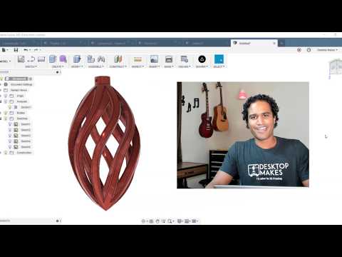 Intersect Tool in Fusion 360 - Christmas Ornament