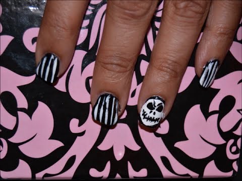 Jack the Pumpkin King Nail Art