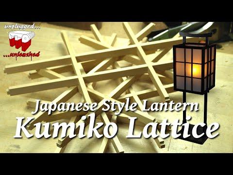 Japanese Lantern - Making the Kumiko Lattice