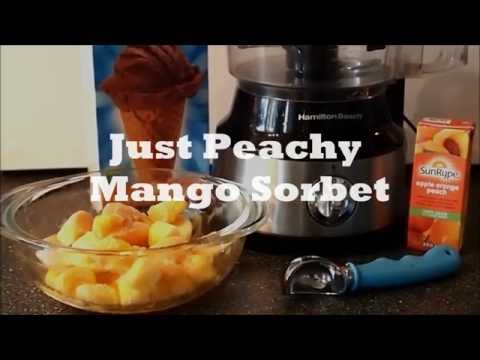 Just Peachy Mango Sorbet | Z&amp;ouml;e's creations