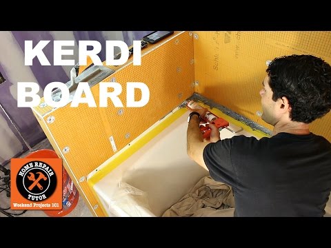 KERDI-BOARD: Waterproof a Shower in One Day (Step-by-Step) -- by Home Repair Tutor