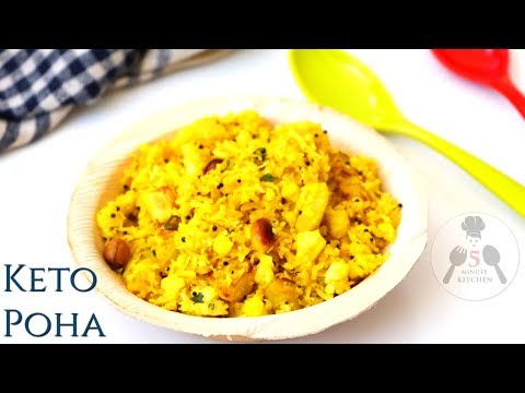 KETO POHA | INDIAN KETO RECIPE | 5-Minute Kitchen