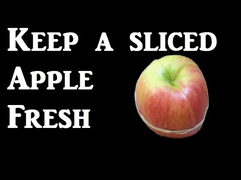 Keep a sliced apple fresh all day