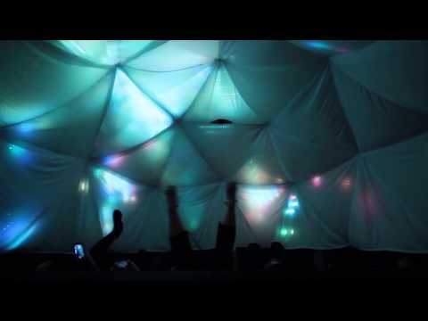 Kinect depth tracking in a geodesic LED dome