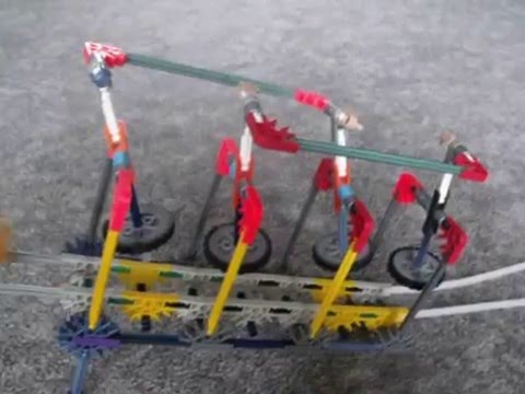 Knex ball machine element: Alternating Ball Kicker