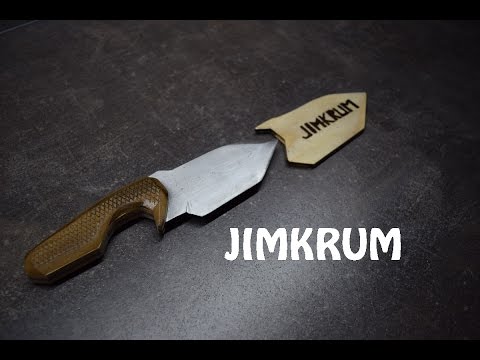 Knife made from old saw blade