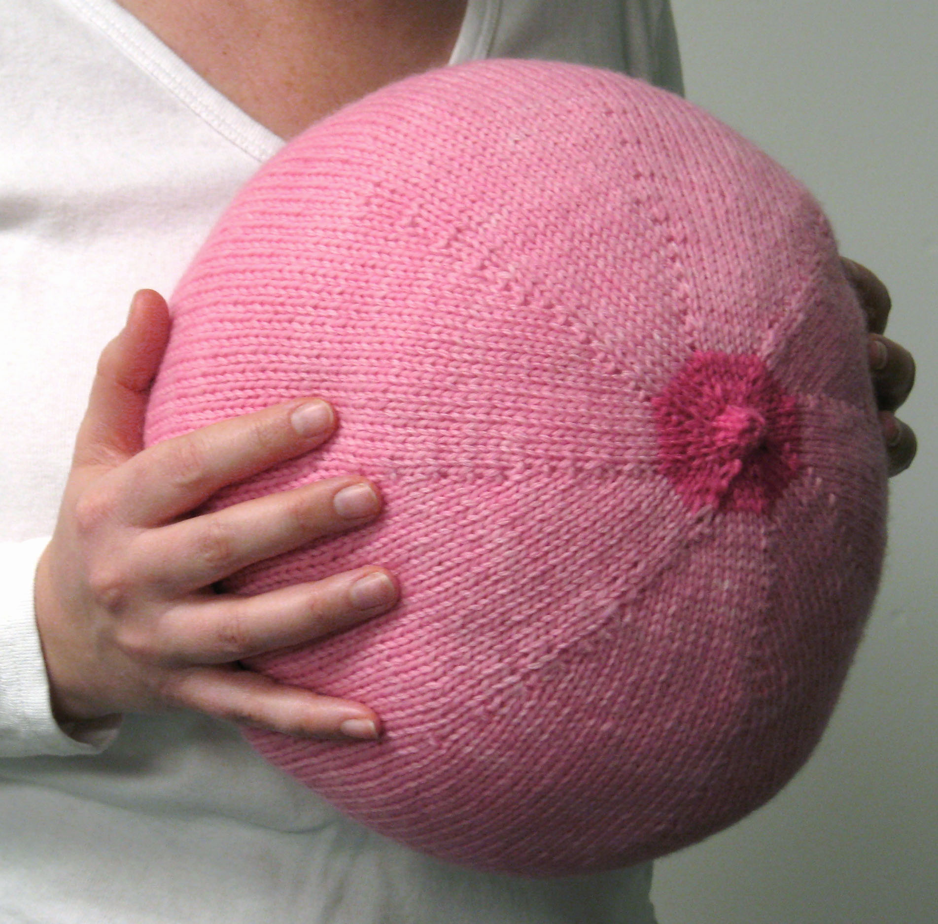 Knit Breast pillow