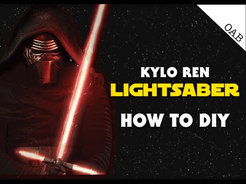 Kylo Ren Lightsaber On A Budget - How To DIY