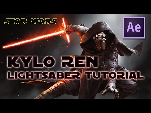 Kylo Ren Star Wars Lightsaber Tutorial | Adobe After Effects