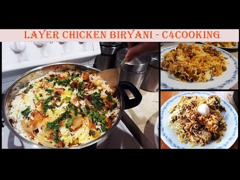 LAYER CHICKEN BIRYANI recipe - How to cook LAYER CHICKEN BIRYANI at HOME ! step-by-step VIDEO !