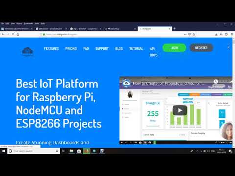 LDR Using Thinsio,ai Iot cloud platform and Esp32