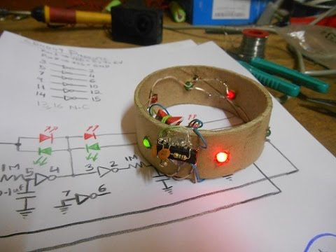 LED Bangle using CD4049