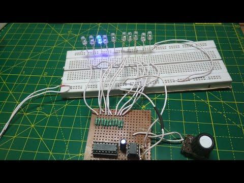 LED CHASER USING IC 555 AND CD 4017 | Decade counter | DANCING LED