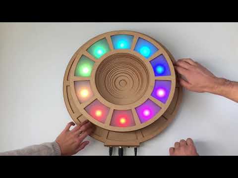 LED eclipse with cap touch and MIDI