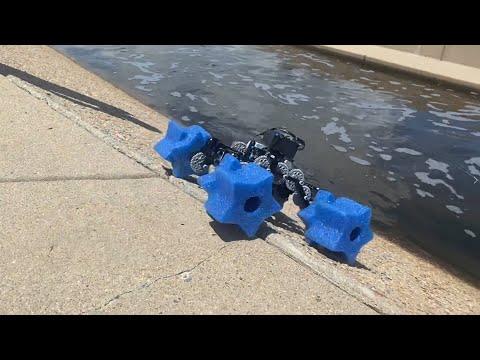 LEGO Water Walker - Amphibious Robot with Pool Noodle Wheels (Whegs)