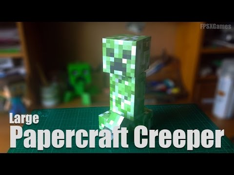 Large Papercraft Creeper