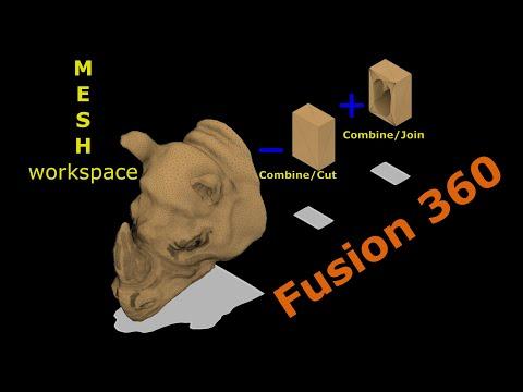 Large STL file editing using FUSION360 - Part 2 Mesh workspace