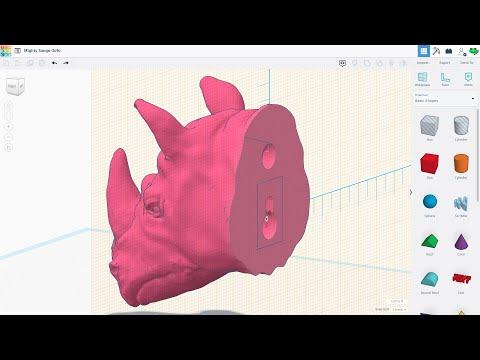 Large STL file editing using TinkerCAD