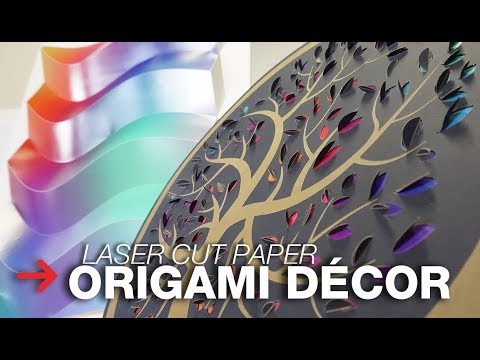 Laser Cut Origami | Laser Cutting Paper D&amp;eacute;cor | Interior Design