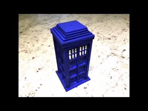 Laser Cut Tardis Project with Makerarm