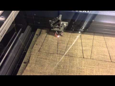 Laser Cutting Burlap