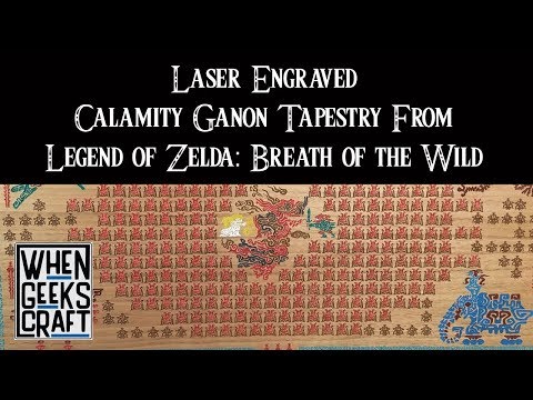 Laser Engraved Calamity Ganon Tapestry from Legend of Zelda: Breath of the Wild