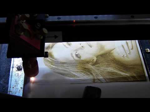 Laser engraving and cutting photo