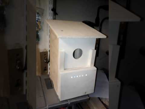 Laser operated nest box visit counter