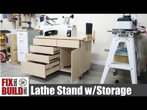 Lathe Stand with TONS of Storage | How to Build