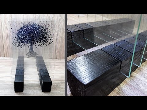 Layered Glass Art || 3d Glass Painting