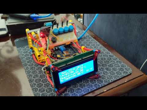 Lcd Clock with Humidity and Temperature using DS3231