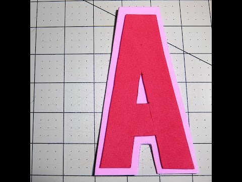 Learn How to Make Decorative Letters A using Foam Sheets