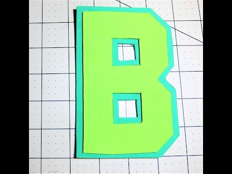 Learn How to Make Decorative Letters B using Foam Sheets