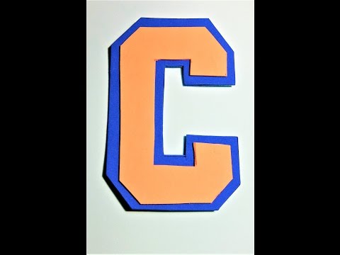 Learn How to Make Decorative Letters C using Foam Sheets